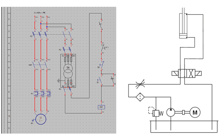 Conception d’un système de levage hydraulique pour trémie 1T